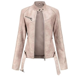 Vestes en cuir pour femmes à bas prix Vestes en cuir véritable personnalisées à la mode en vrac pour femmes - Product Image 3