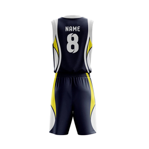 Conjunto completo de uniformes de baloncesto estampados transpirables personalizables con diseño de su propia opción de Jersey - Product Image 5