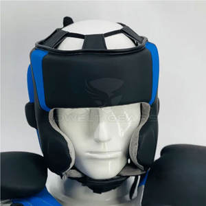 DWELT GEARS Conjuntos de boxeo ganadores de logotipo personalizado de alta calidad Cuero genuino Negro Cordones Sparring Gear Transpirable Cómodo para - Product Image 4