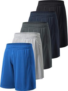 Pantalones cortos atléticos transpirables de verano XL para hombre, ropa deportiva elástica de secado rápido para entrenamiento en el gimnasio, chándales de entrenamiento con Logo impreso hasta la rodilla - Product Image 2