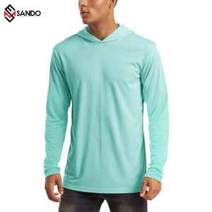 T-shirt à capuche à manches longues pour homme, 2 pièces, impression de logo, 100 coton, quantité minimale de commande - Product Image 4