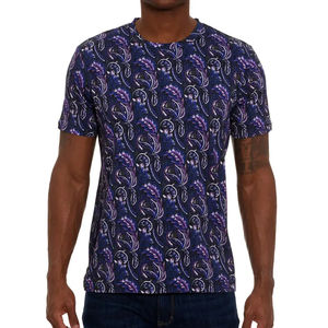 Logotipo impreso por sublimación personalizado de fábrica para hombre, camisetas de algodón 100% antiarrugas sólidas, pantalones cortos transpirables de secado rápido de la mejor calidad - Product Image 1