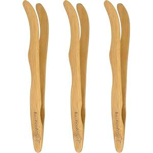 Herramientas de barra para servir alimentos, pinzas de madera, agitador de cóctel, respetuoso con el medio ambiente, 100% pinzas de hielo de madera hechas a mano a precio competitivo - Product Image 2