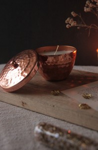 Luxury Metal Hammered Wax Jar Candle With Lid Home Christmas Wedding Outdoor Decor in Best Price - Product Image 4