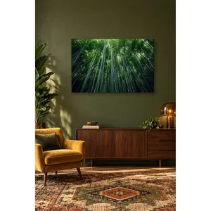 Impression sur toile Fida Bamboo Forest Rising Upward Low-Angle View - Product Image 2