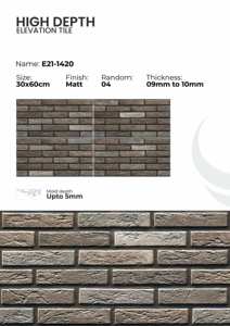 Carreaux de porcelaine pour l'extérieur, style mur, 300x600 mm - Product Image 6