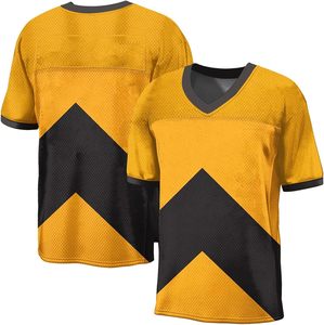 Camiseta de fútbol americano OEM personalizada 100% poliéster transpirable de secado rápido para hombres camiseta de práctica de fútbol americano Atlético - Product Image 4