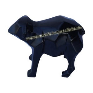 Estatuilla decorativa de mesa de aluminio, estatua, escultura de Animal de Metal en tono negro para dormitorio, oficina al mejor precio - Product Image 4