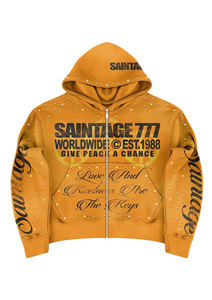 Sudadera Premium de Estilo Urbano con Bordado Personalizado Detallado y Pedrería, Sudadera Extra Grande con Hombros Caídos - Product Image 4