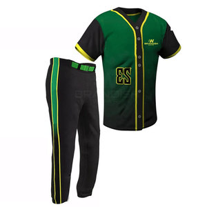 Prix de gros Uniforme de baseball léger et respirant Logo personnalisé Créez votre propre uniforme de baseball - Product Image 2