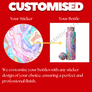 Sustainable 750ml Copper Metal <b>Water</b> <b>Bottle</b> with Lid <b>BPA</b>-<b>Free</b> Handmade Leakproof Eco-Friendly Trendy Gift Wholesale - Product Image 6