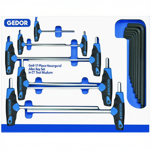 Jeu de clés Allen hexagonales Gedore de 17 pièces dans un module d'outils CT - Product Image 3