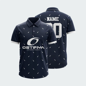 Diseña tu propia camiseta polo personalizada por sublimación para hombre en gran cantidad logotipo bordado personalizado camisas polo regulares para hombre - Product Image 2