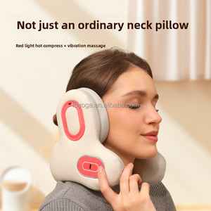 Masseur de cou et d'épaules en forme de U avec ANC, chauffage, oreiller de <span class=keywords><strong>sommeil</strong></span> portable pour le cou, compatible avec la <span class=keywords><strong>musique</strong></span> mobile - Product Image 1