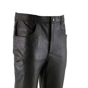 Pantalons pour hommes de super qualité pantalons en cuir très vendus pantalons en cuir de couleur personnalisée respirants pour l'hiver - Product Image 6
