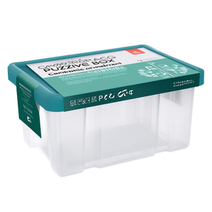 Contenitore (43Lt) con ruote <b>PUZZLE</b> BOX Verde 8035636ACG - Product Image 2