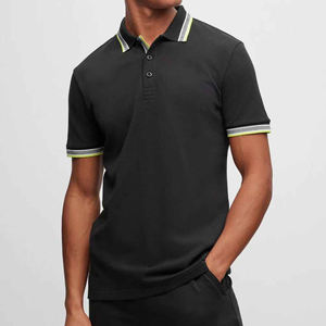 2025 hombres de secado rápido ligero para Polo Logo personalizado Slim Fit contraste cuello transpirable manga corta Golf Polo T - Product Image 4