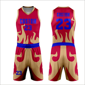 Uniforme de basket-ball personnalisé unisexe, maillot de sport, short, respirant, séchage rapide, léger, 100% coton, vêtements de sport d'équipe - Product Image 4