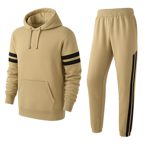 Survêtement en molleton de qualité supérieure, poids lourd, 2 en 1, taille plus, sweat-shirt chaud pour le printemps, jogging pour hommes et femmes, logo personnalisé, commande en gros OEM - Product Image 1
