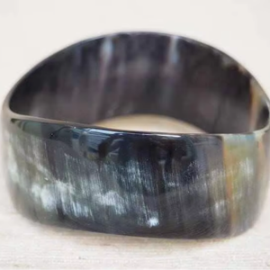 Bracelet élastique artisanal en corne indienne, très vendu, pour filles, perles de coquillage en corne naturelle, bracelets en nacre - Product Image 1