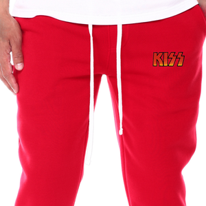 Luxe 100% coton évasé pantalons de survêtement cordon Fit ample survêtement pantalon français éponge Flare décontracté Sport Gym hommes pantalon lavé - Product Image 2