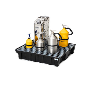 Piccola vasca di legatura base-line in polietilene (PE), con scarico e griglia zincata, 70 litri - Product Image 3