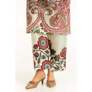 ชุดเซ็ตผ้าเครปพิมพ์ลายโบฮีเมียน คอสแควร์ รุ่น IPST-44990 ไซส์ XS ชุดสองชิ้นสำหรับฤดูใบไม้ผลิ/ฤดูร้อน ขั้นต่ำสั่งซื้อ 2 ชิ้น - Product Image 3