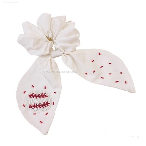 Diadema personalizada con cuentas a mano para el pelo, accesorio de diseño único Scrunchie - Product Image 3