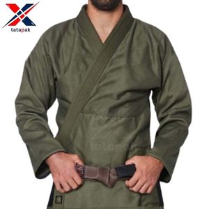 Conjuntos de Uniformes de Judo Unisex 100% Algodón para Adultos: Ropa Deportiva de Artes Marciales Cómoda, Transpirable y Ecológica, Servicio OEM - Product Image 5