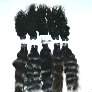 Vente en gros de paquets alignés de cuticules indiennes brutes vendeurs 100% extensions de cheveux humains à ondes profondes à double trame machine non traitées - Product Image 5