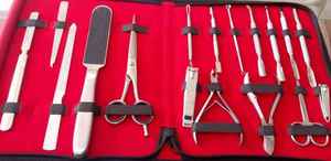 Juego de herramientas profesionales para el cuidado de las uñas de alta calidad, Kit de pedicura y manicura de acero inoxidable, PU, incluye cortaúñas, herramientas de aseo - Product Image 5