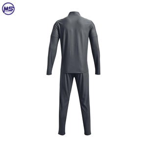 2025 venta al por mayor Gran oferta Slim Fit Jogging chándal hombres 100% poliéster liso raya en blanco cremallera chándal hombres - Product Image 4