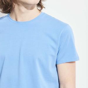 Camiseta de estilo suave para hombre 100% algodón orgánico Casual tamaño hasta 5XL 220 gramos tela de punto diseño en blanco con patrón de letras - Product Image 2