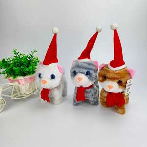 Directo de fábrica, juguete eléctrico de Navidad, cachorro, gatito de peluche, puede cantar, caminar, técnicas bordadas para aliviar el estrés, llamar, gatos, perros - Product Image 3