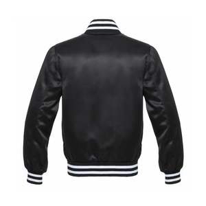 แจ็กเก็ตเบสบอลผ้าซาตินสไตล์สตรีทสำหรับผู้ชายเสื้อทีมโรงเรียนออกแบบได้ตามต้องการสำหรับฤดูหนาวสินค้ามาใหม่ - Product Image 2