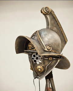 Gladiateur Jouer Spartiate Casque Soldat Bataille Médiévale Costume Cosplay Grec Sparte Ancien Romain Corinthien Acier - Product Image 1