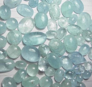 Piedra preciosa de Aguamarina natural 100% para la fabricación de joyas y decoración del hogar Cabujones de Aguamarina curativos genuinos a precios a granel OEM - Product Image 2