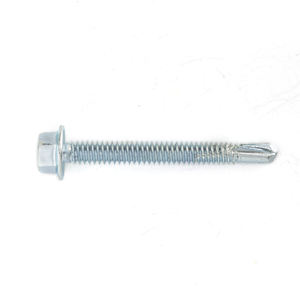 Vis autoforeuses à tête hexagonale PDC (métrique/pouce) en acier au carbone classe 8, finition galvanisée pour toitures métalliques et structures en acier - Product Image 2