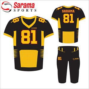 Ensemble d'uniformes de football américain pour hommes Sublimation personnalisée Vêtements de sport avec logo personnalisé, - Product Image 3