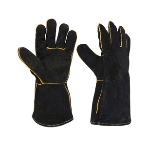 Gants de protection de soudage de sécurité en coton de vache fendu, résistance à haute température, prix bas - Product Image 1