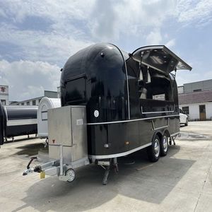 Commercial Mobile Truck Cart Full Kitchen Fast Food Trailer for Hotdogs Concession Street Mobile <b>Van</b> for Sale Europe - Product Image 1