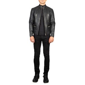 Chaqueta de Cuero para Hombre, Corte Regular, Estilo Bomber de Gamuza, Estilo Universitario para Uso Urbano, Chaqueta de Cuero para Hombre 2026 - Product Image 3