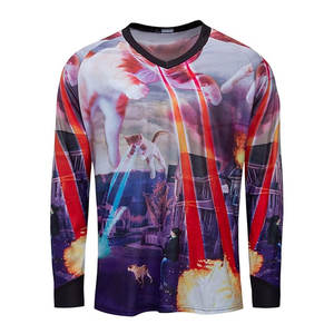 Maillot de motocross respirant haute performance pour la conduite tout-terrain, logo personnalisé imprimé, manches courtes - Product Image 3