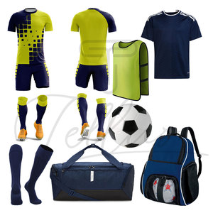 Uniformes de Fútbol Personalizados de Alta Calidad, Conjunto de Uniforme de Fútbol de Poliéster/Algodón, Ligero, de Secado Rápido, Transpirable, para Verano - Product Image 4