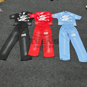 Camisetas y Pantalones para Hombre, Logotipo Personalizado, Conjuntos Deportivos para Correr de Verano, Transpirables, de Secado Rápido, Conjuntos Deportivos para Hombre de Talla Grande - Product Image 4