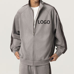 Sweat à capuche pour homme, col rond, polaire épais avec poche - Product Image 2