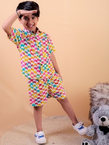 Ensembles de vêtements d'été décontractés pour enfants Garçons Chemise et short en coton Vêtements pour enfants à la mode - Product Image 3