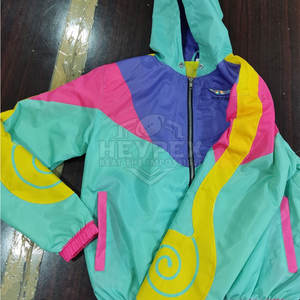 Otoño Invierno hombres personalizado Jogging traje de dos piezas bordado Logo cortavientos pista transpirable impreso lluvia chándal tela - Product Image 5