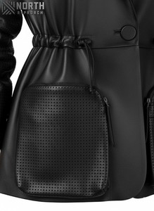 Chaqueta de Motociclismo Personalizada para Mujer, de Cuero Genuino, Transpirable, Tejida, con Diseño de Logotipo Personalizado, Servicio OEM - Product Image 5