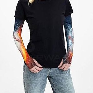 Mangas de brazo ajustables de diseño único para entrenamiento y levantamiento de pesas-Spandex/poliéster de secado rápido transpirable cómodo Unisex - Product Image 6